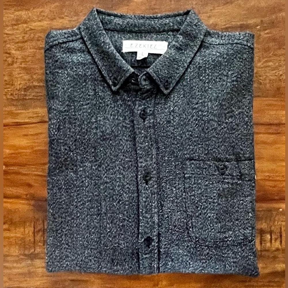 Ezekiel Herringbone Button Down - image 1